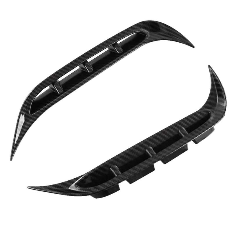 Carbon Fiber Car Front Fog Lamp Trim Frame Cover Sticker Trim