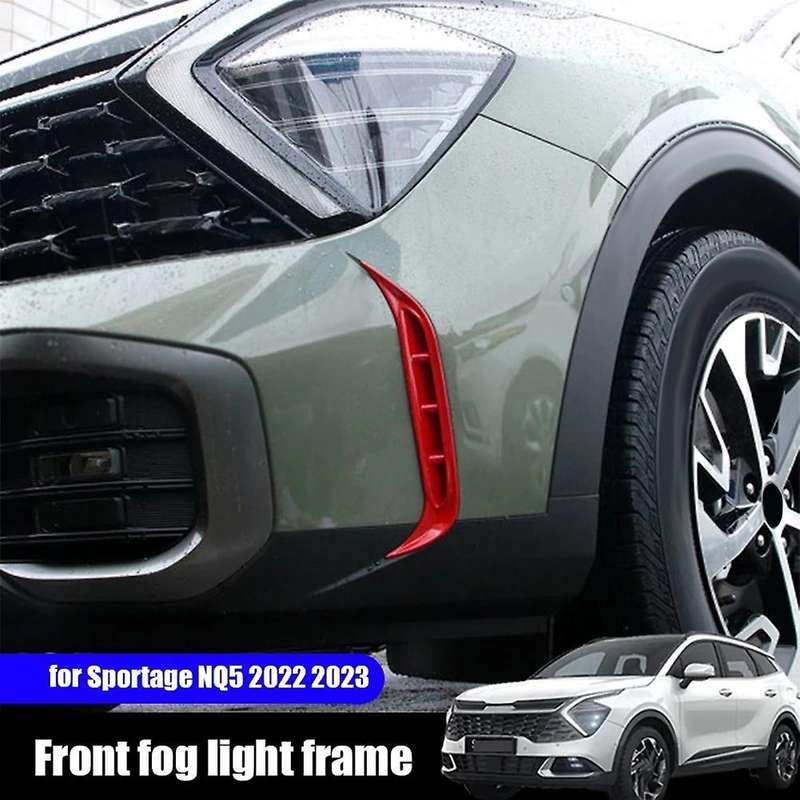 Carbon Fiber Car Front Fog Lamp Trim Frame Cover Sticker Trim