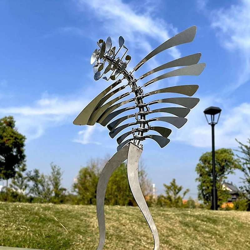 Unique and Magical Metal Rotating Windmill Humanoid Windmill Outdoor