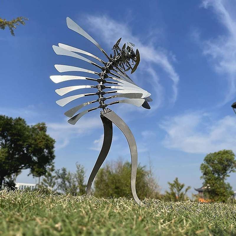 Unique and Magical Metal Rotating Windmill Humanoid Windmill Outdoor