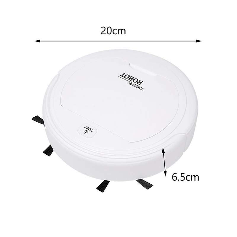 Automatic Robot Cleaner Smart Floor Robot Vacuum Auto Cleaner, Black