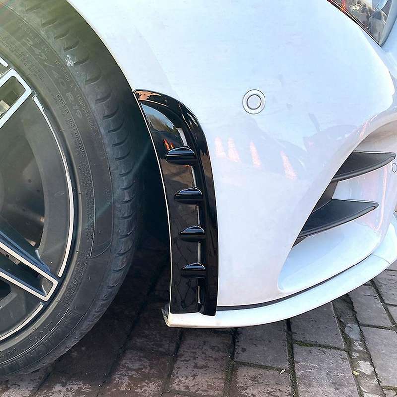 Car Abs Air Vent Hood Fender for Mercedes-benz Glossy Black