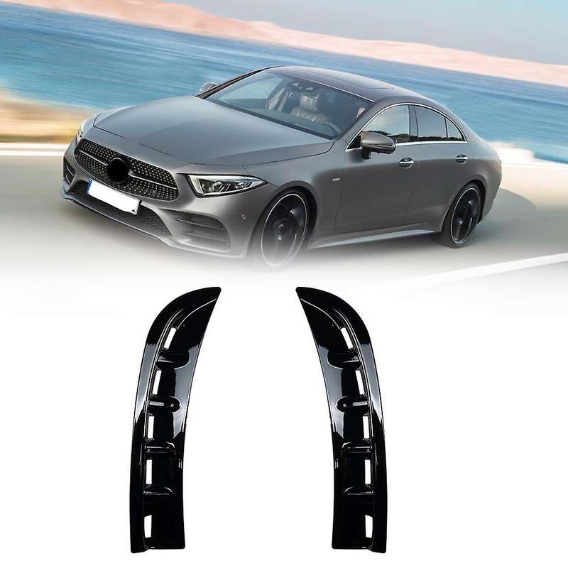 Car Abs Air Vent Hood Fender for Mercedes-benz Glossy Black