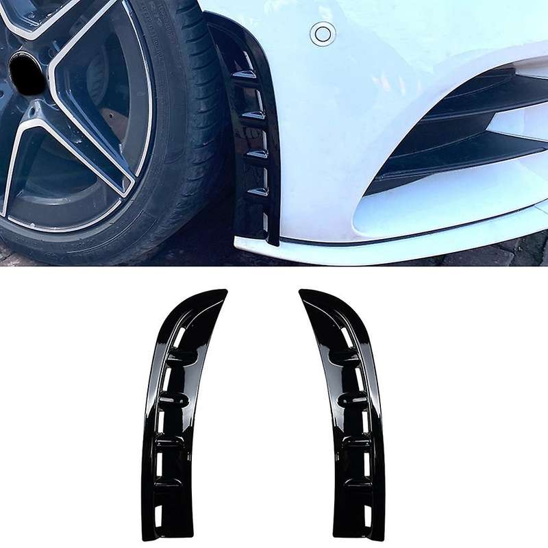 Car Abs Air Vent Hood Fender for Mercedes-benz Glossy Black