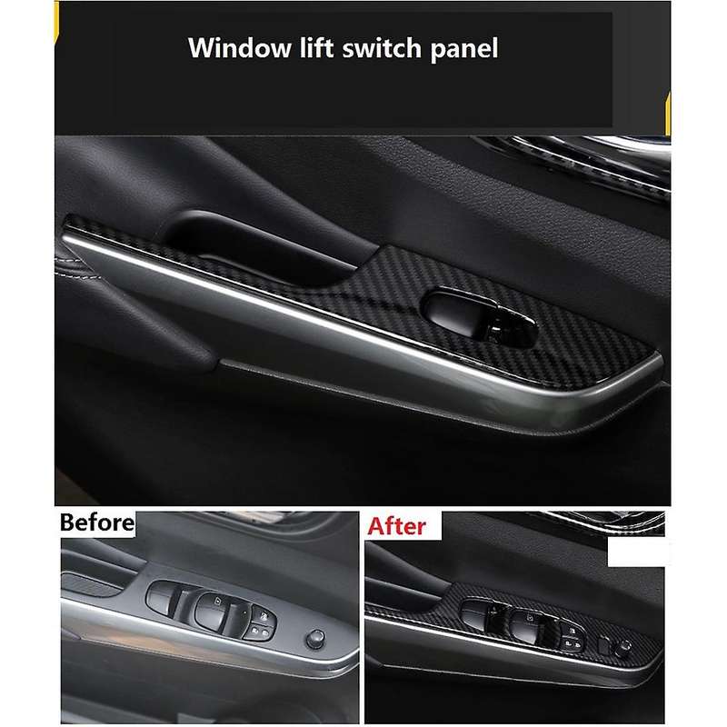 For Nissan Navara Np300 Car Switch Button Panel Sticker,carbon Fibre