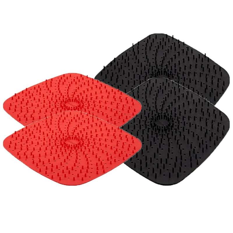 Upgrade Reusable Air Fryer Liners, Non-stick Silicone Air Fryer Mats