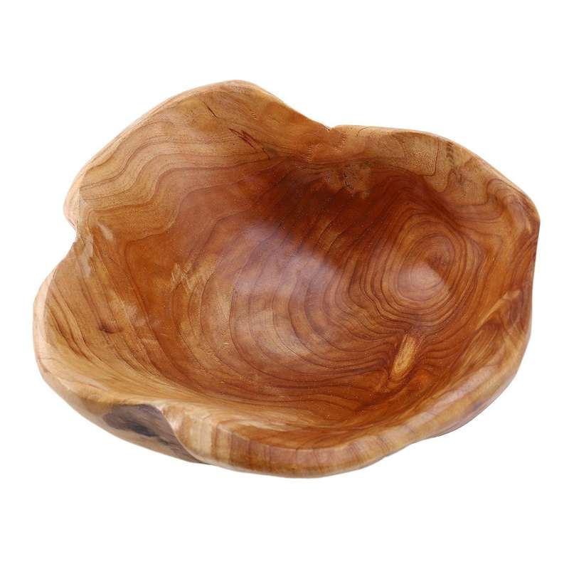 Household Fruit Bowl Wooden Candy Dish Carving Root 20-24 Cm