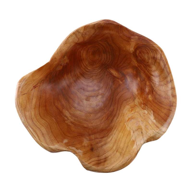 Household Fruit Bowl Wooden Candy Dish Carving Root 20-24 Cm