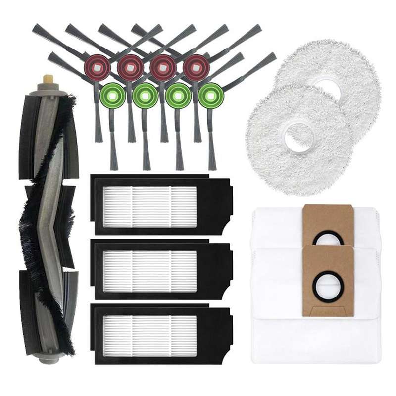 Filter Main Side Brush Dust Bag for Ecovacs Deebot X1 Turbo / Omni