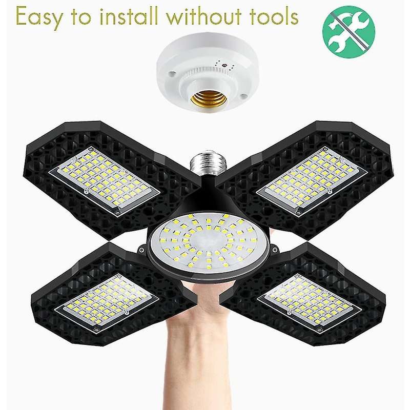 E27 Deformable 240 Led Garage Light 150w Bright Indoor(warm White)