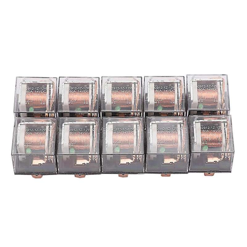 10pcs Waterproof Automotive Relay 12v 80a 5pin Car Control Device
