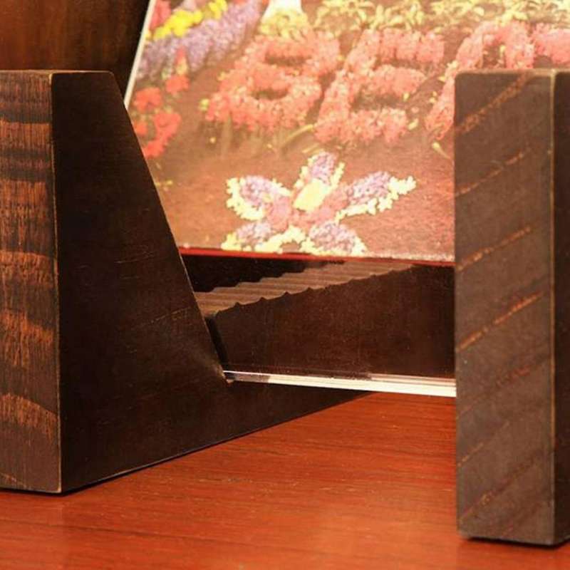 Vinyl Record Storage Holder Wooden Lp Vinyl Album Desktop Rack