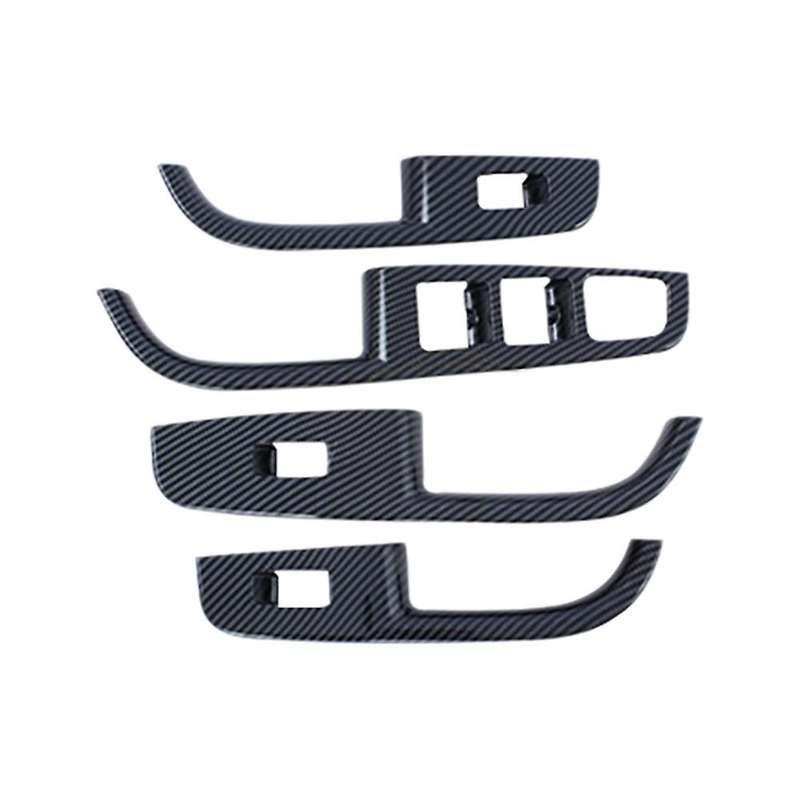 Car Interior Accessories Carbon Fiber Abs Car Glass Lift Switch Cover