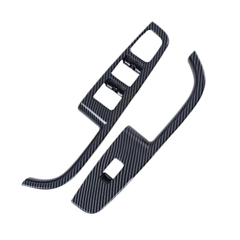 Car Interior Accessories Carbon Fiber Abs Car Glass Lift Switch Cover