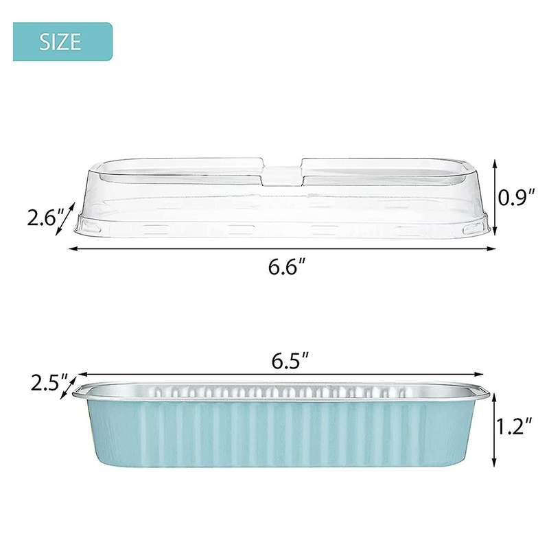 Aluminum Foil Bread Frying Pan,50pcs Disposable Mini Bread Pan