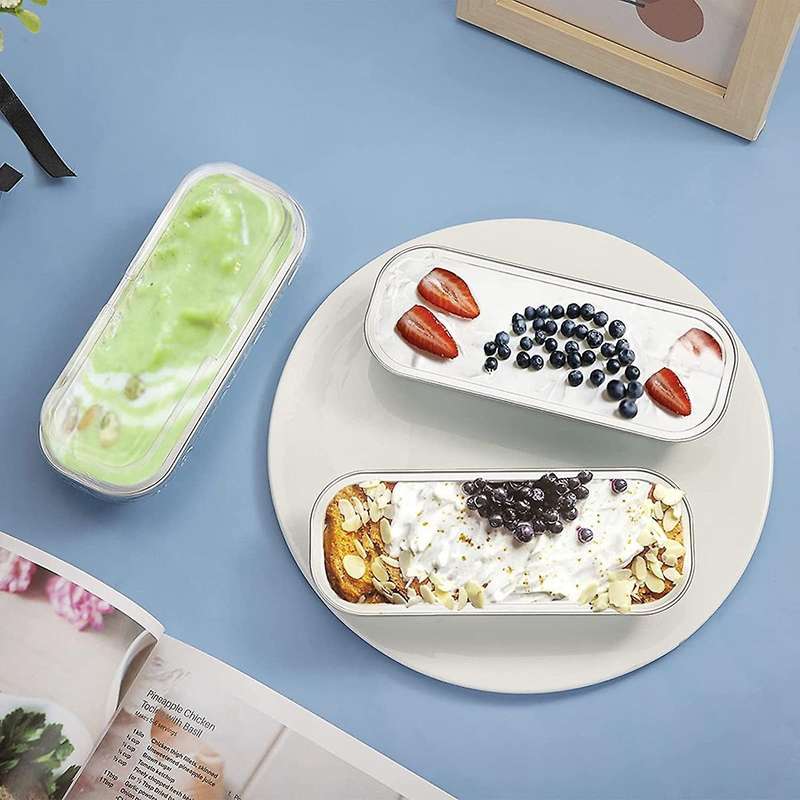 Aluminum Foil Bread Frying Pan,50pcs Disposable Mini Bread Pan