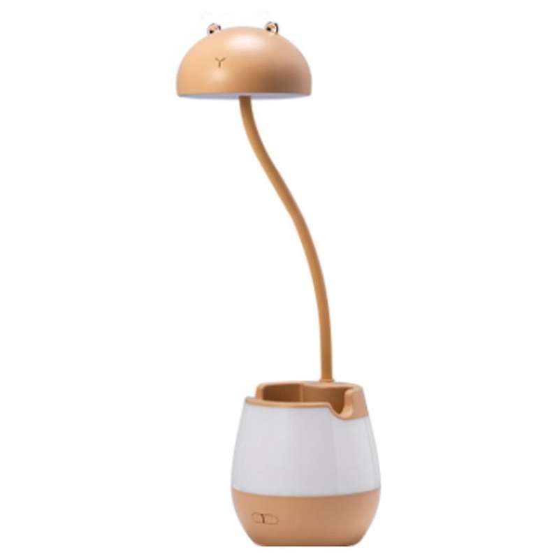 Children's Special Study Desk Mini Bedroom Bedside Eye Lamp Brown