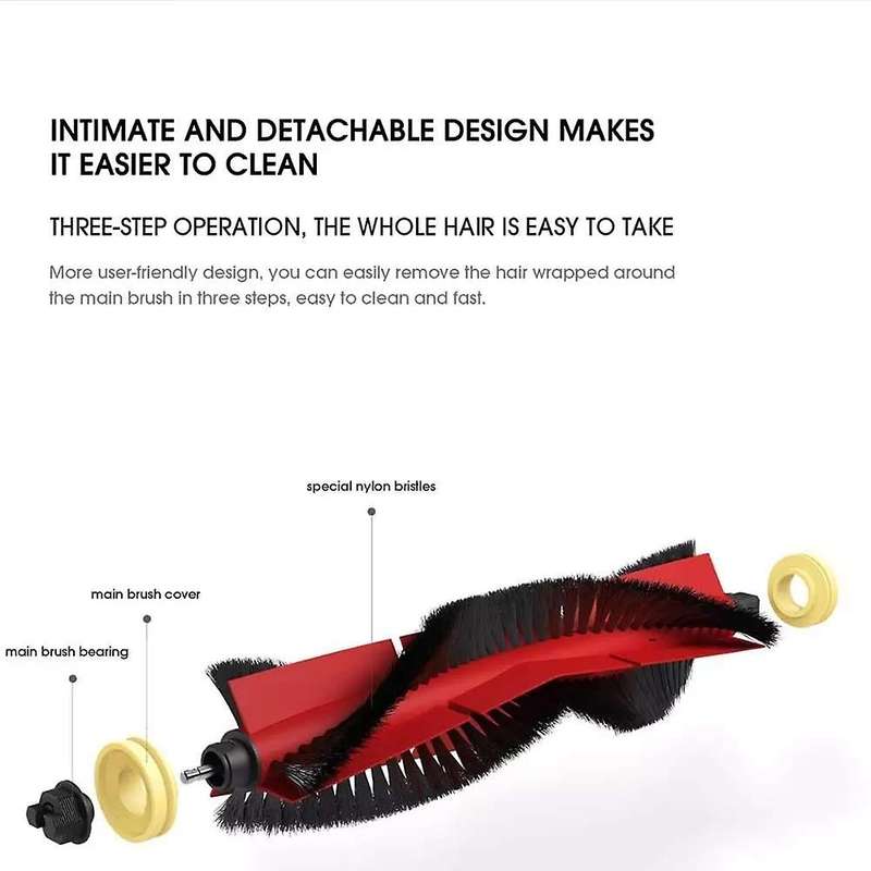Main Brush Side Brush Hepa Filter Mop Pads for Xiaomi Roborock S6 S60