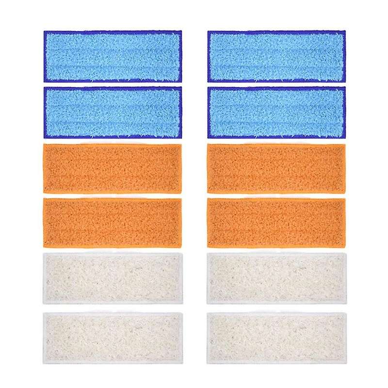 12 Pcs Wet Mopping Pads Dry Pad Cloth for Irobot Braava Jet 240 241