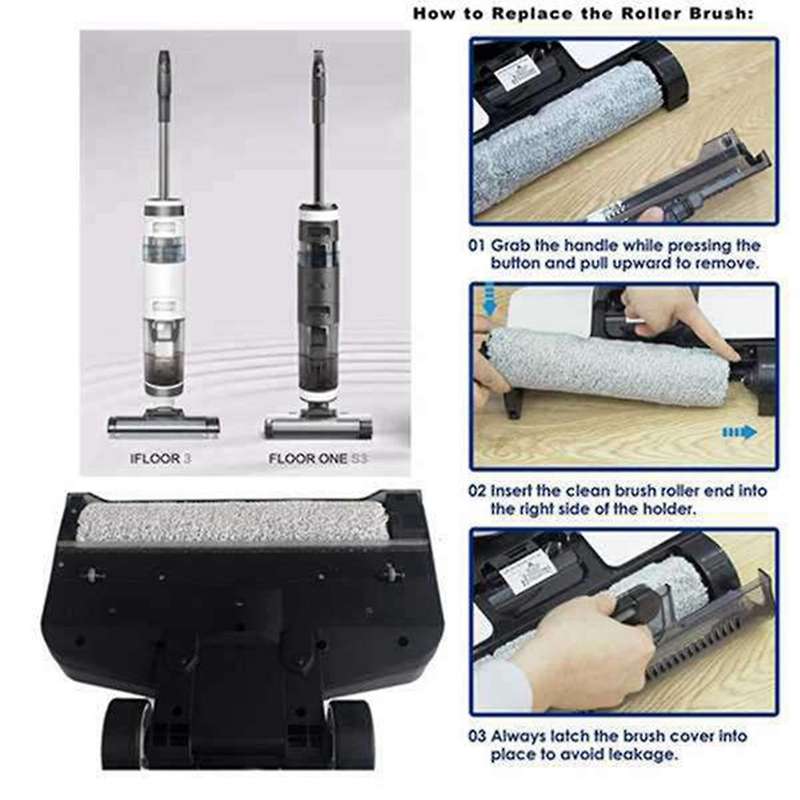 Filter and Brush for Tineco Ifloor 3/ifloor One S3 Vacuum Cleaner