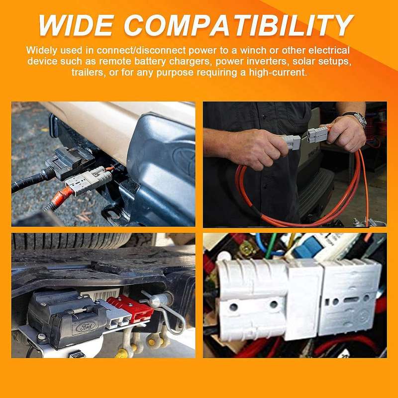 2pcs 175a Battery Power Connector Cable Quick Connect Disconnect Kit