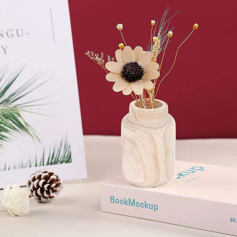 Natural Wood Branch Vase - for Friends and Family, Wedding Vase