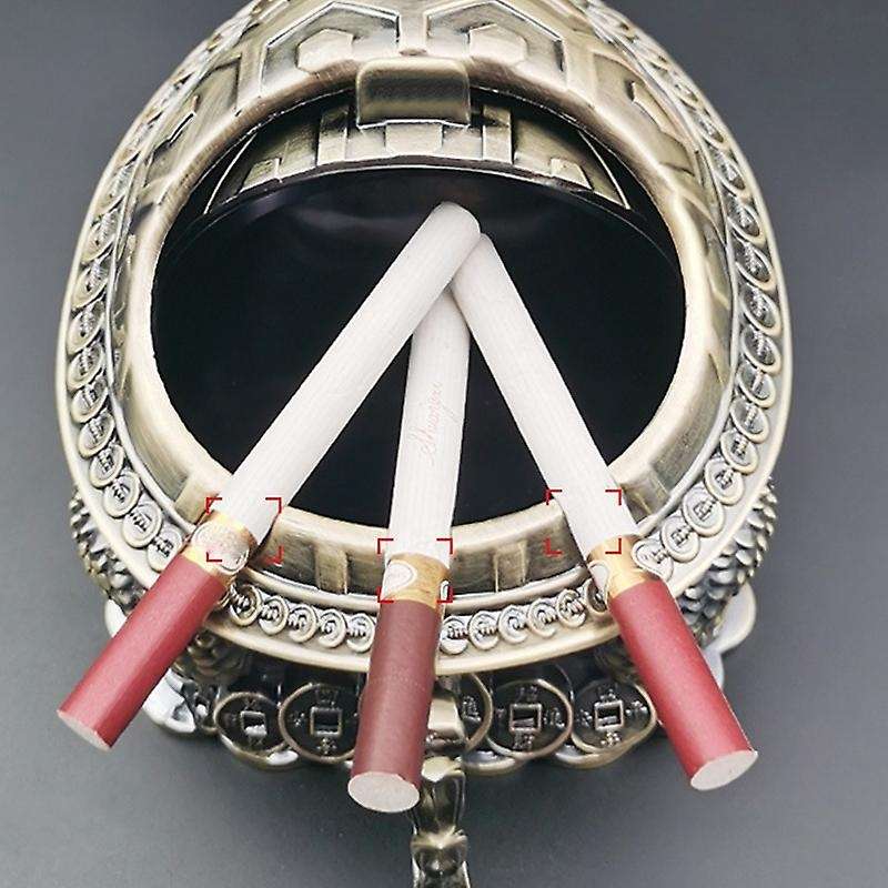 Creative Ashtray Household Anti Ashtray with Lid Tea Table ,bronze