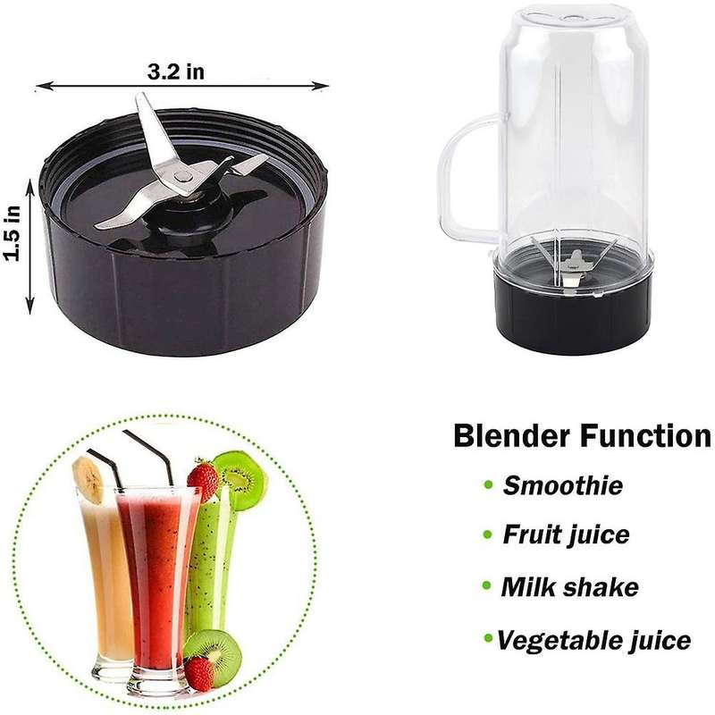 22oz Tall Cup with Flip Lid and Cross Blade for 250w Mb1001 Blenders
