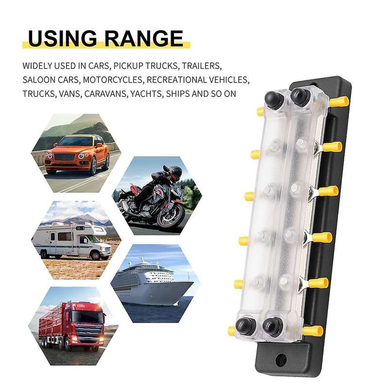 4 Way Dual Row Terminal 150a Bus Bar Block Ground Distribution
