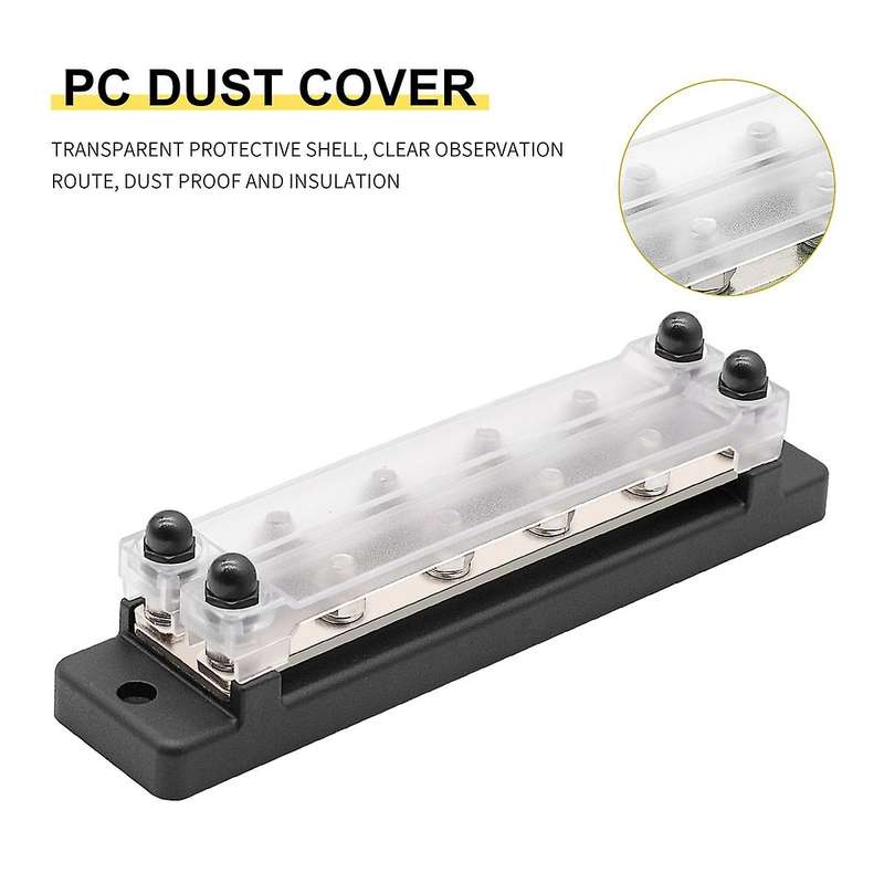 4 Way Dual Row Terminal 150a Bus Bar Block Ground Distribution