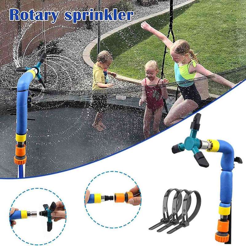 Garden Sprinkler Rotating Lawn Sprinkler Trampoline Sprinkler for Kid