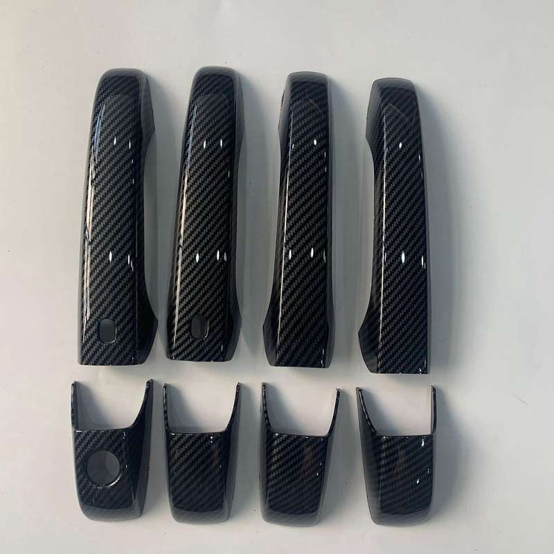 Car Door Handle Trim Door Handle with Carbon Pattern for Jeep