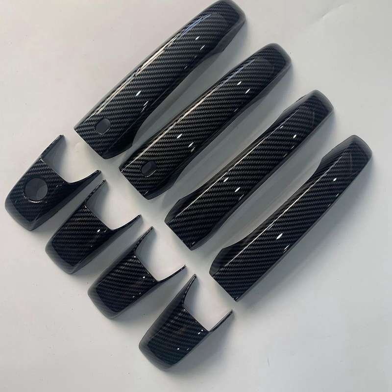 Car Door Handle Trim Door Handle with Carbon Pattern for Jeep