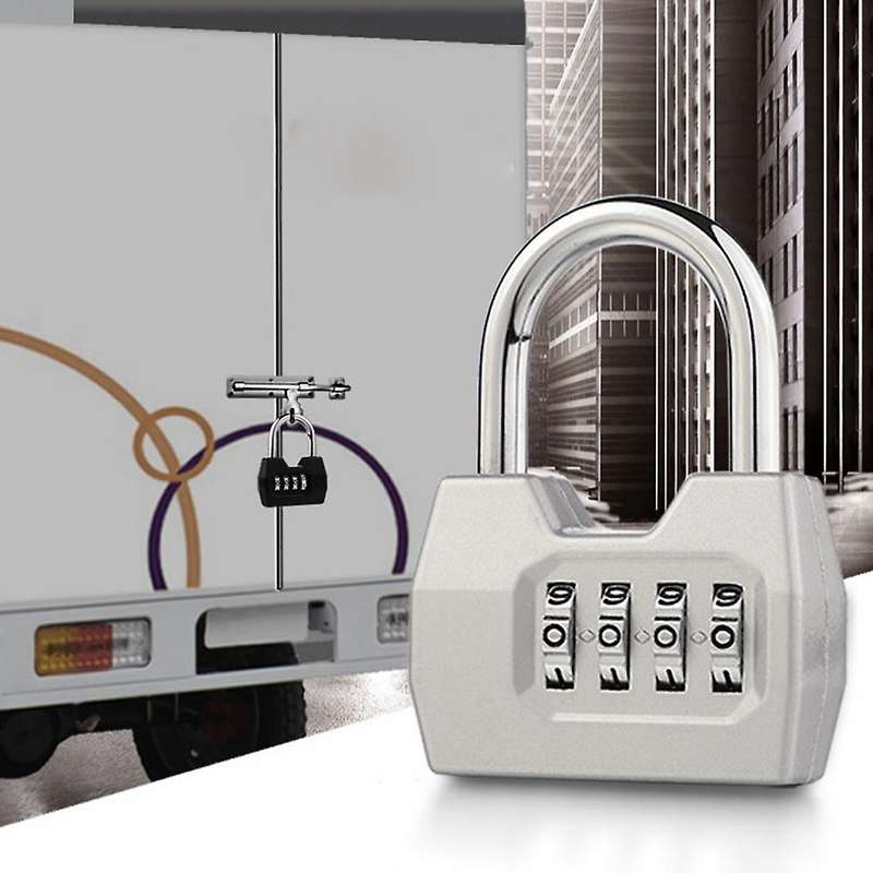 2 Pcs 4 Digit Password Lock for Outdoor Door Gym Locker Toolbox Hasp