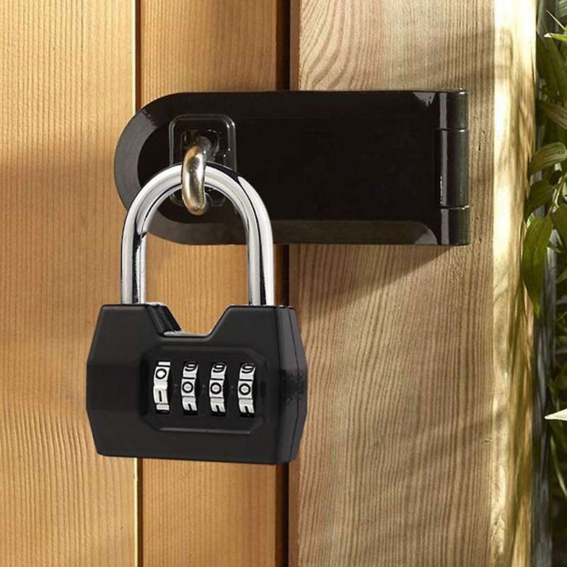 2 Pcs 4 Digit Password Lock for Outdoor Door Gym Locker Toolbox Hasp
