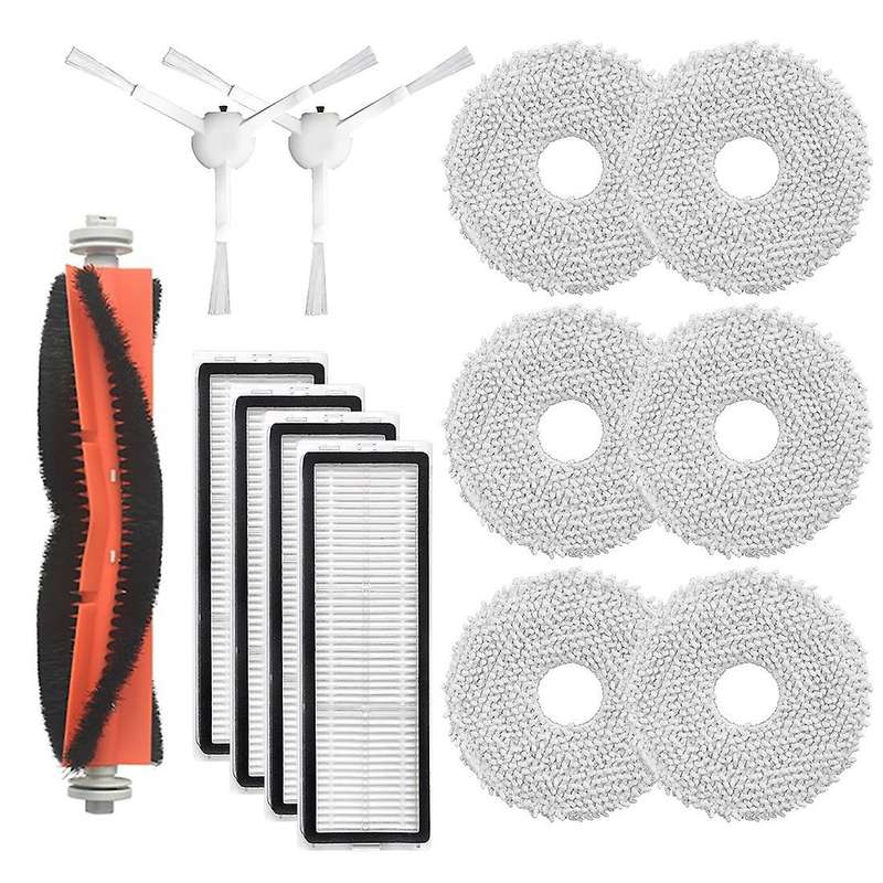 For Mijia Sweeping Robot Main Brush Parts Side Brush + Filter + Mop