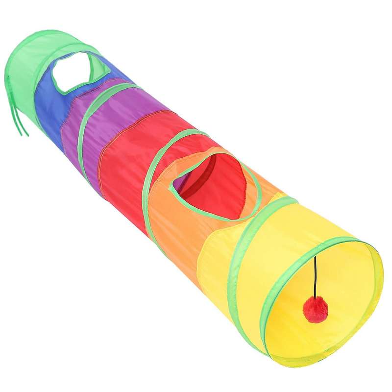 Cat Tunnel Pet Tube Collapsible Play Toy Indoor Outdoor Toys