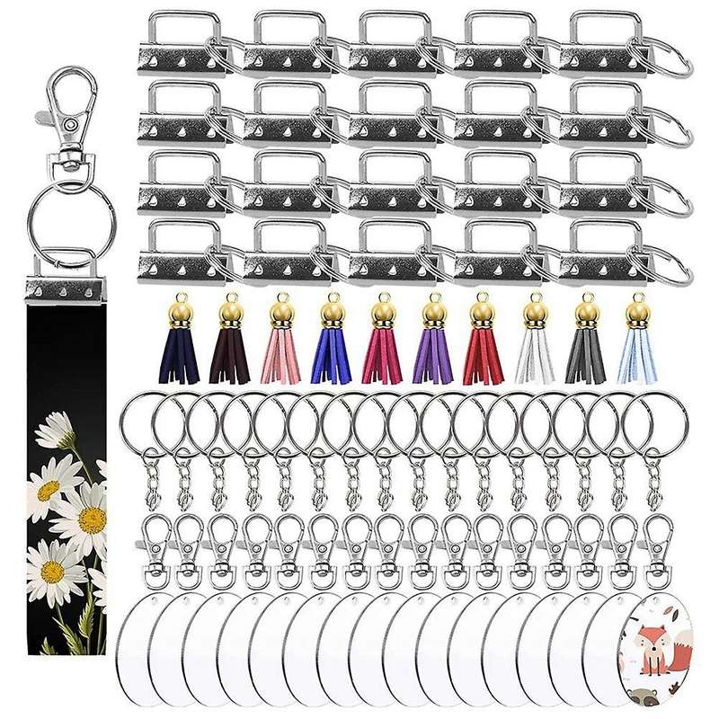 Key Fob Hardware Set,key Fob Swivel Snap Hooks for Diy Craft Keychain