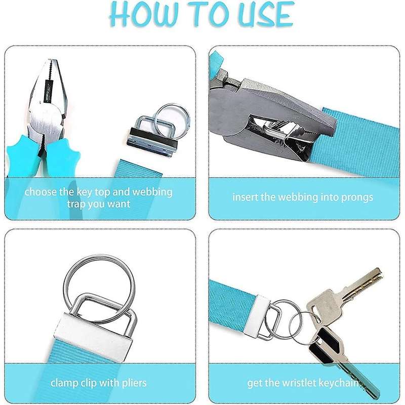 Key Fob Hardware Set,key Fob Swivel Snap Hooks for Diy Craft Keychain