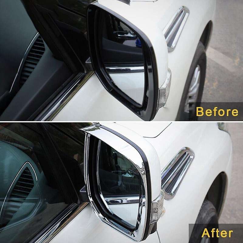 Car Rear View Mirror Cover Panel Rain Guard for Nissan Patrol Y62