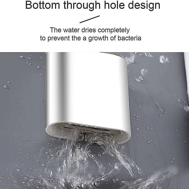 Toilet Brush with Holder - 2 Pack Of Deep Cleaner Silicone Brushes
