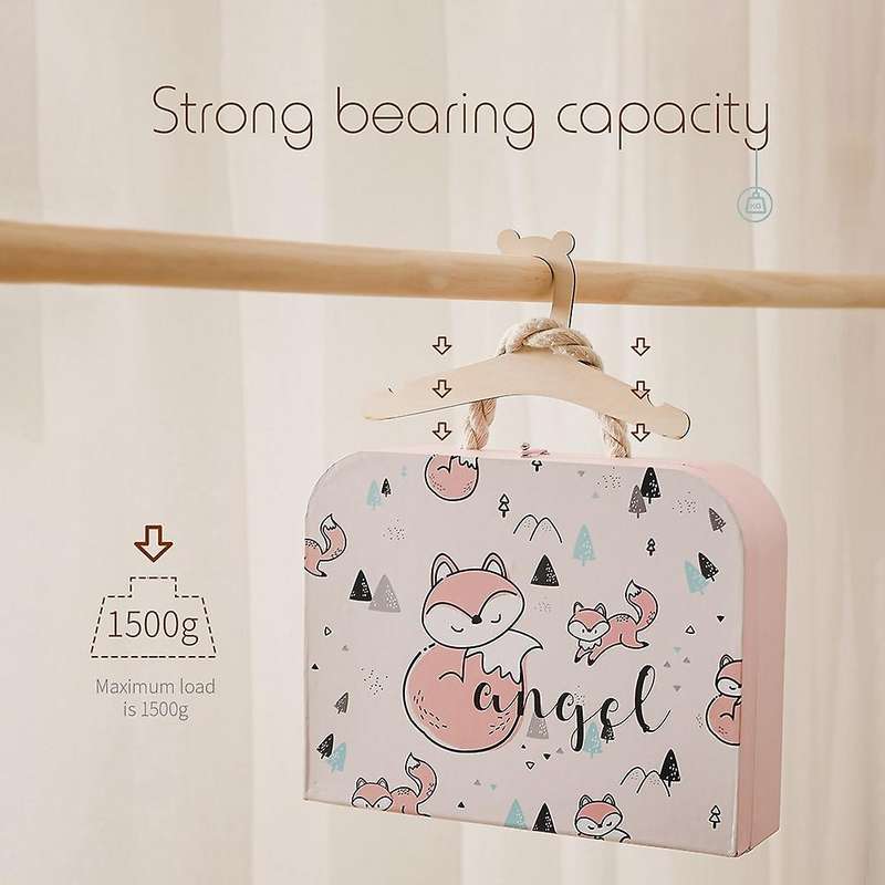 30 Pcs Wooden Hanger for Baby Clothes Natural Wood Hanger for Kids
