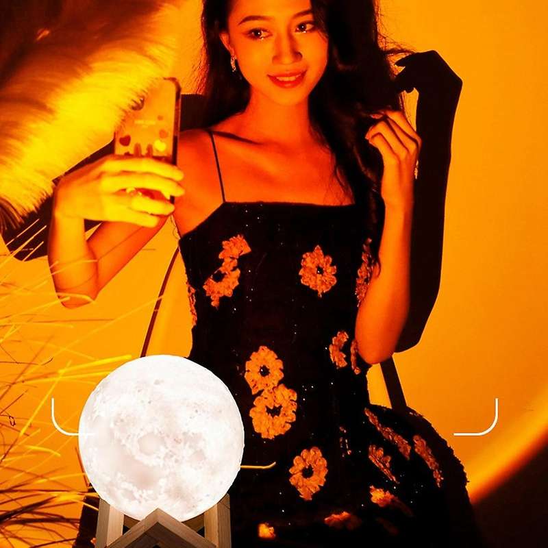 Moon Light Sunset Light Usb Charging Sun Never Sets Projection