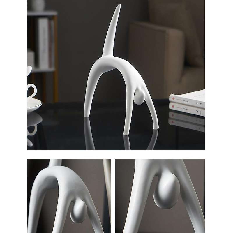 Abstract Humanoid Figurines for Nordic Home Desk Decor Gift(yellow)
