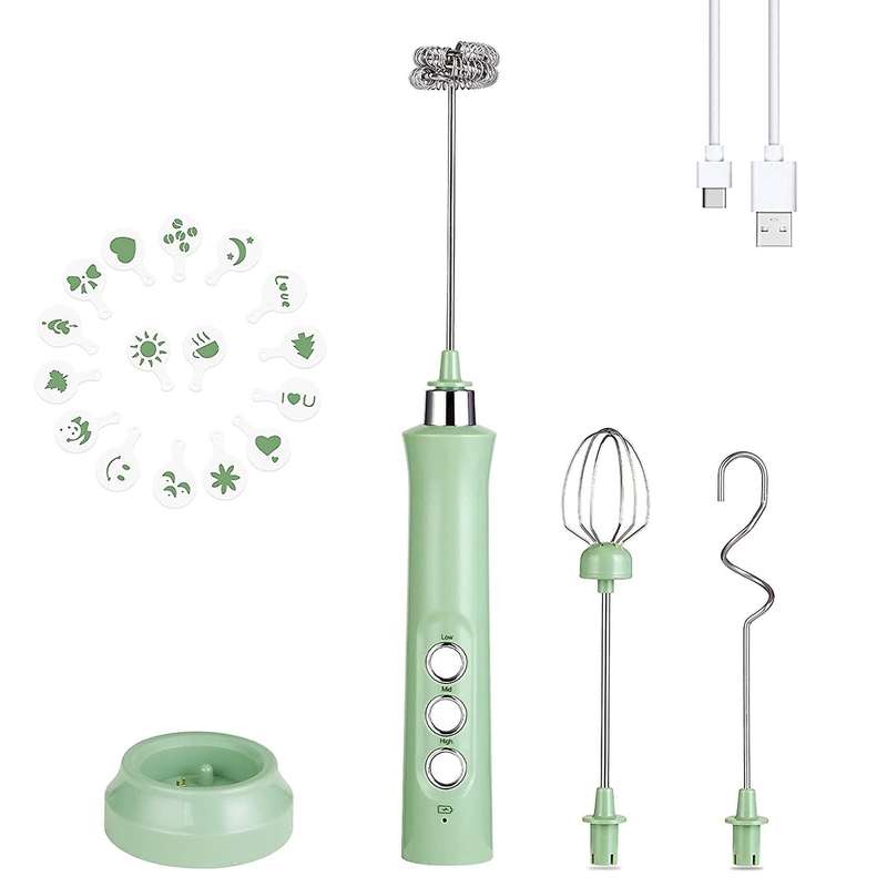 3 Speeds Rechargeable Coffee Mixer for Coffee,cappuccino,matcha