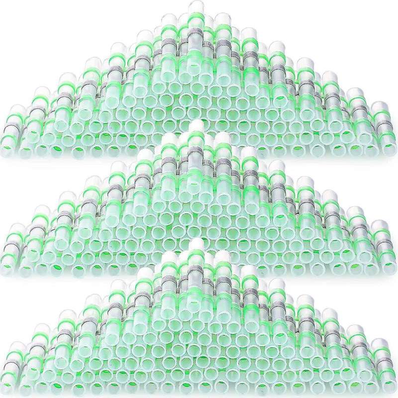 300 Pieces 18-16 Awg Green Solder Seal Wire Connectors Terminals