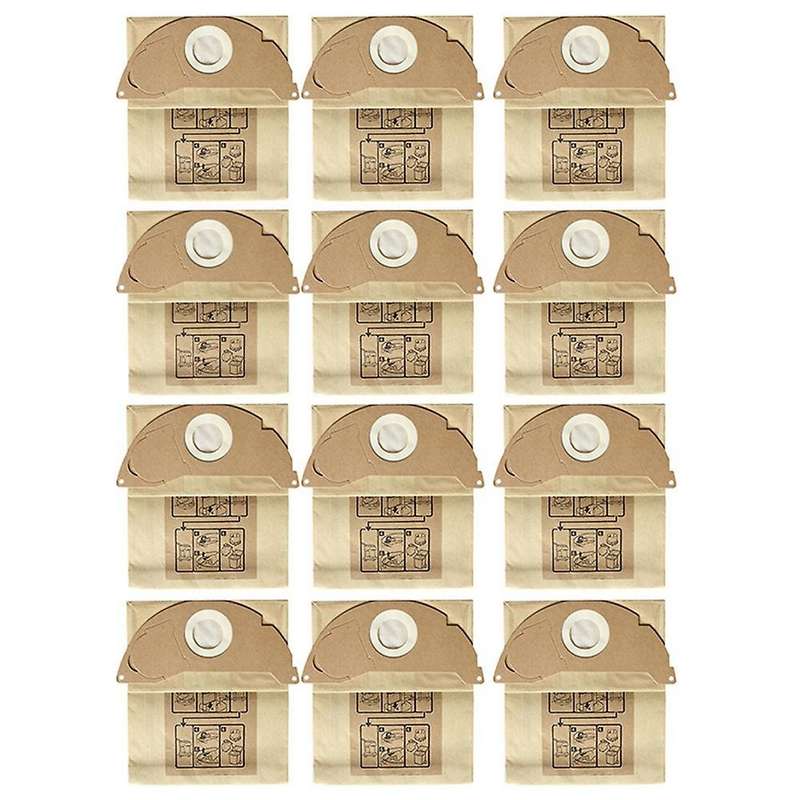 12pcs Dust Bag Replacement Parts for Karcher A2004 Wd 2250 Mv4 Vacuum