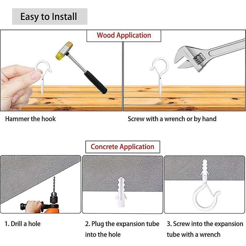 Q-hanger Hook Ceiling Q Screw Hook,hanger Wall Mount Screw Hook