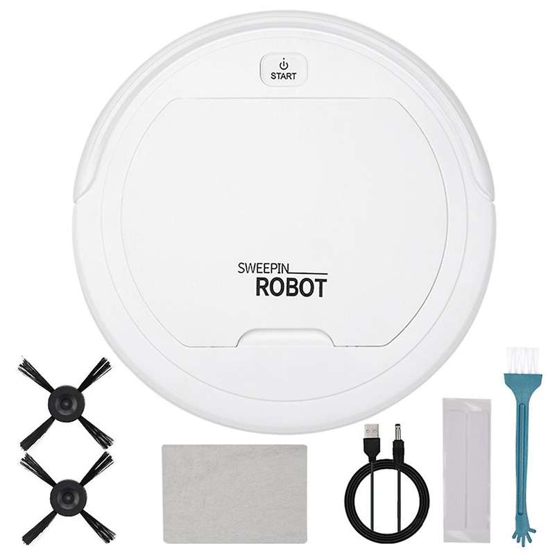 Automatic Robot Cleaner Smart Floor Robot Vacuum Auto Cleaner, White