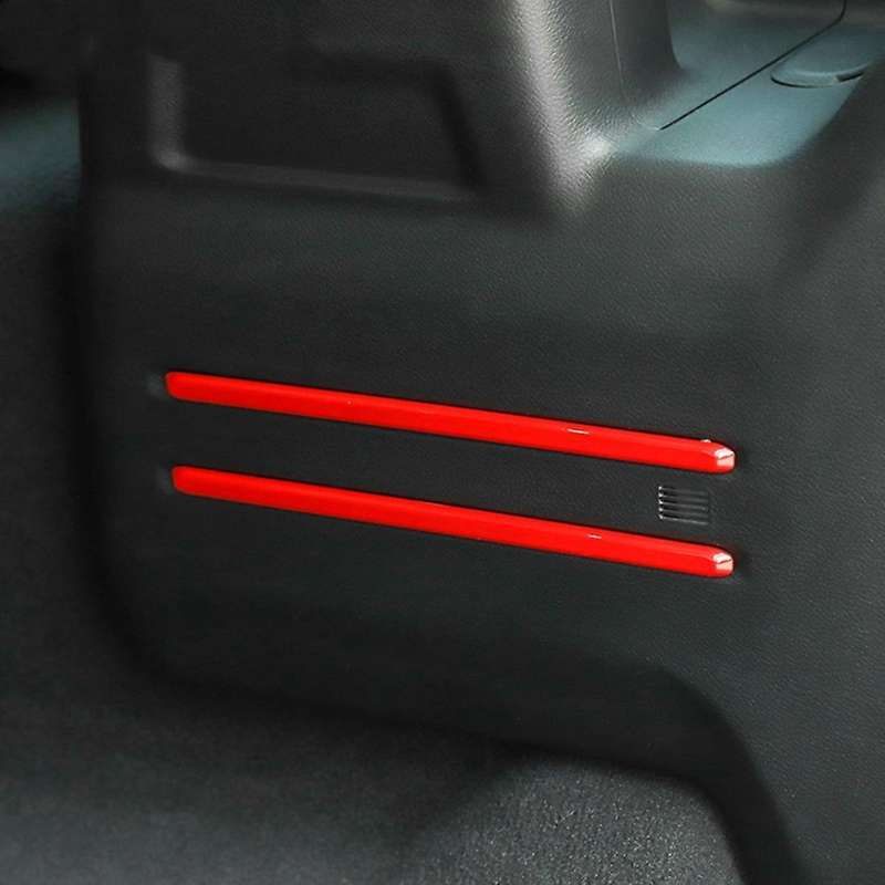 Car Tail Box Decoration Strip for Jeep Wrangler Jl Abs Red